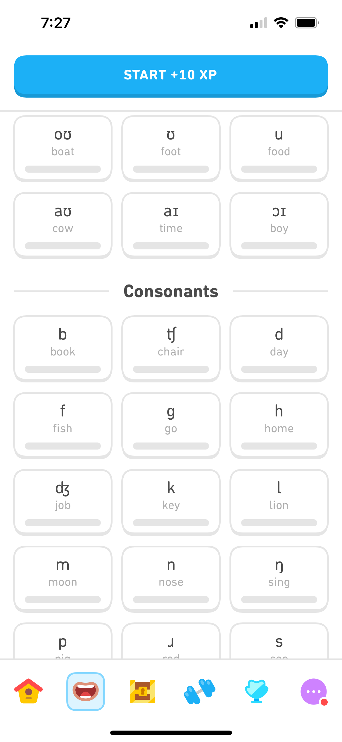 How to practice English pronunciation on Duolingo